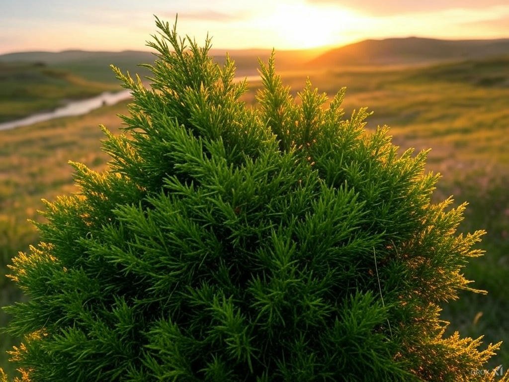 Juniperus Ялівець в променях сонця